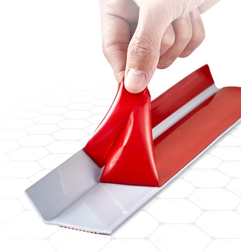 Vinyl Stair Nosing Stair Edge Protector Slip Step Edge Trim 1 5m PVC Stair Nose Molding 10m Self Adhesive Stair Edging for Outdoor Indoor Staircases(Gray,150cm) - Image 3
