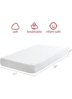 Moonsea Moonsea Pack and Play Sheet, 100% Cotton Flannel, Fitted Portable Mini Crib Sheet for Girls Boys, Ultra Soft Breathable Convertible Playard Mattress Cover, Playard Playpen Sheet Warm, White  - Image 3
