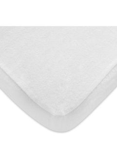 Moonsea Moonsea Pack and Play Sheet, 100% Cotton Flannel, Fitted Portable Mini Crib Sheet for Girls Boys, Ultra Soft Breathable Convertible Playard Mattress Cover, Playard Playpen Sheet Warm, White  - Image 1
