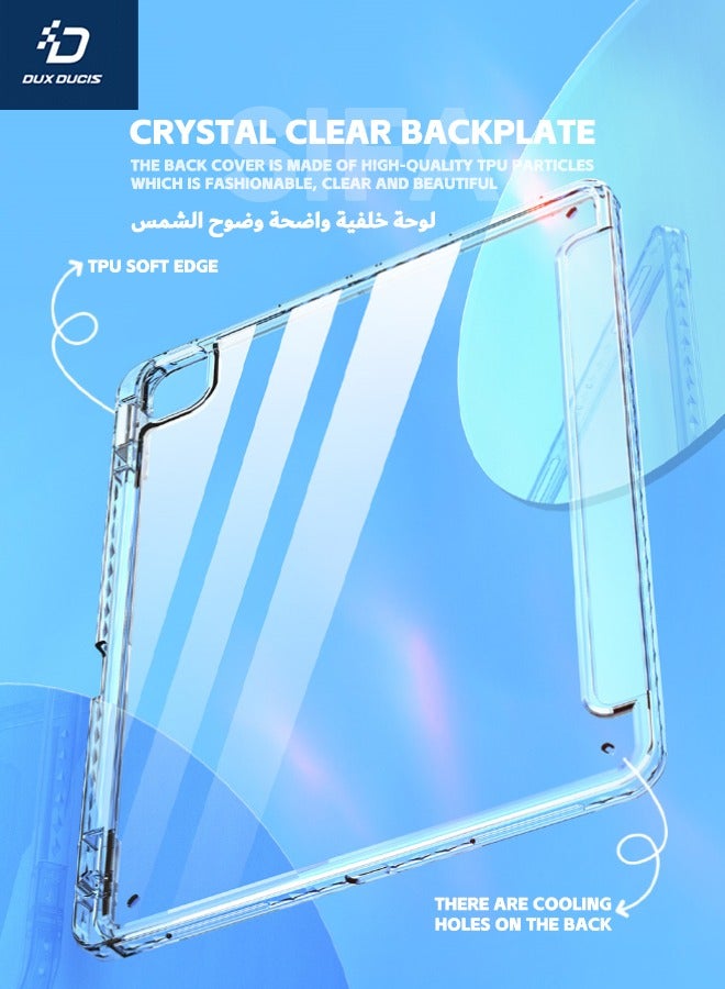 DUX DUCIS iPad Air 13-Inch (6th Generation) Case, Mixed Material Protective Case, [With Apple Pencil Holder][Auto Sleep Wake][Dual Standing Positions][Shockproof & Anti-Drop] for iPad Air 6 2024 13 inch, Black - Image 5