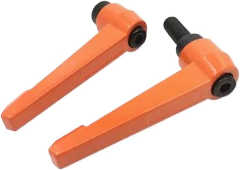 1PC M4 M5 M6 M8 M10 M12 M16 Orange Colour Clamping Lever Machinery Adjustable Handle Locking External Male Thread Knob(Screw M5x12mm) - Image 5