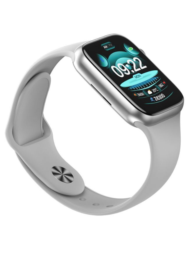 Modio MC66 Smart Watch With Full Display, Smart Split Screen & Long Battery Life, Support Calling, Full Screen, Heart Rate, Step Count, Sleep Alert (Silver) - Image 1