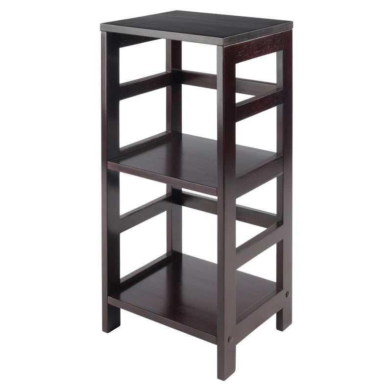 Winsome Leo 2Tier Storage Shelf for Living Room Home Office Bedroom Espresso