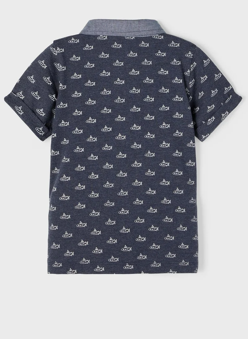 NAME IT Kids Printed Polo