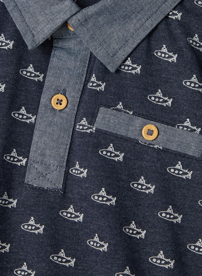NAME IT Kids Printed Polo