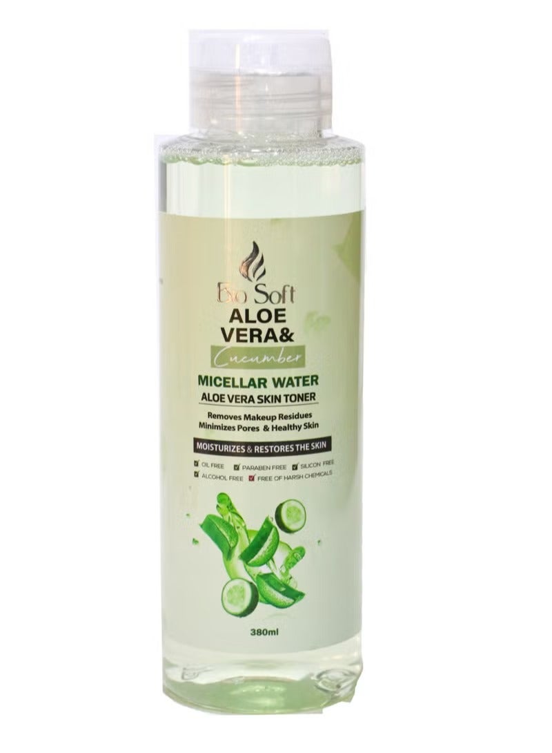 Bio Soft Bio Soft Aloe Vera And Cucumber Micellar Water 380 ML - Image 1