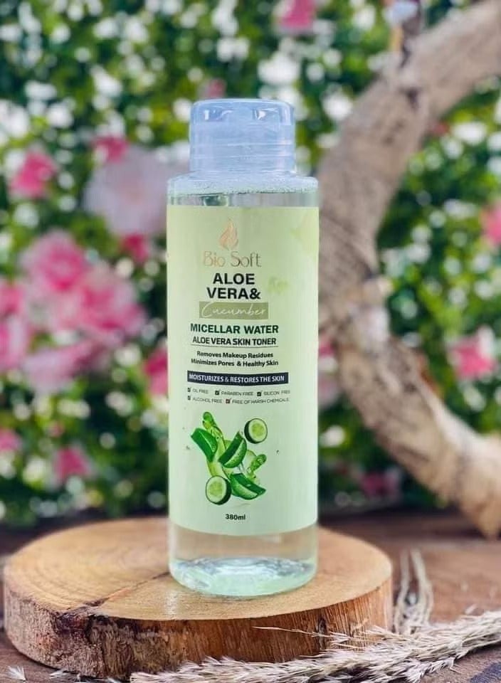 Bio Soft Bio Soft Aloe Vera And Cucumber Micellar Water 380 ML - Image 2