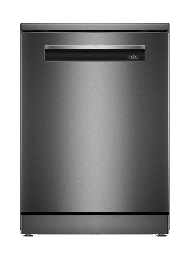 BOSCH Series 6 Free-Standing Dishwasher 60 cm Brushed Anti-Fingerprint - SMP6EMC00V Black stainless steel - Image 1