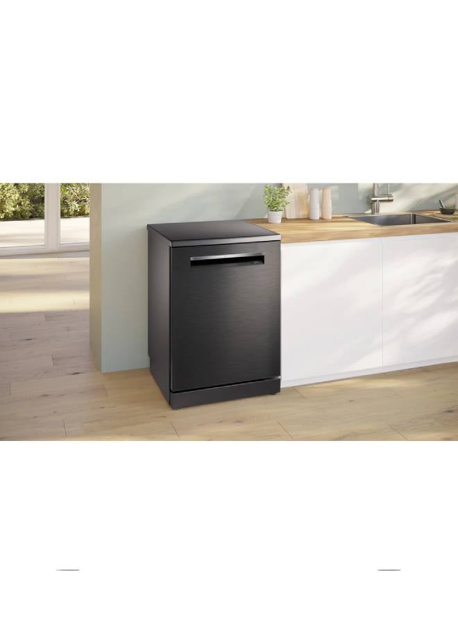 BOSCH Series 6 Free-Standing Dishwasher 60 cm Brushed Anti-Fingerprint - SMP6EMC00V Black stainless steel - Image 2