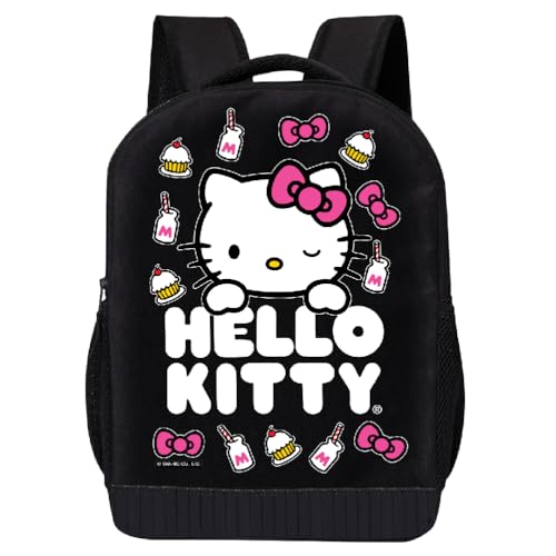Fast Forward Sanrio Hello Kitty Backpack Shoulder Bag for Girls, Boys, Adults - Cute 18" Inch Hello Kitty Kids Backpack for School (Hello Kitty Dessert) - Image 1
