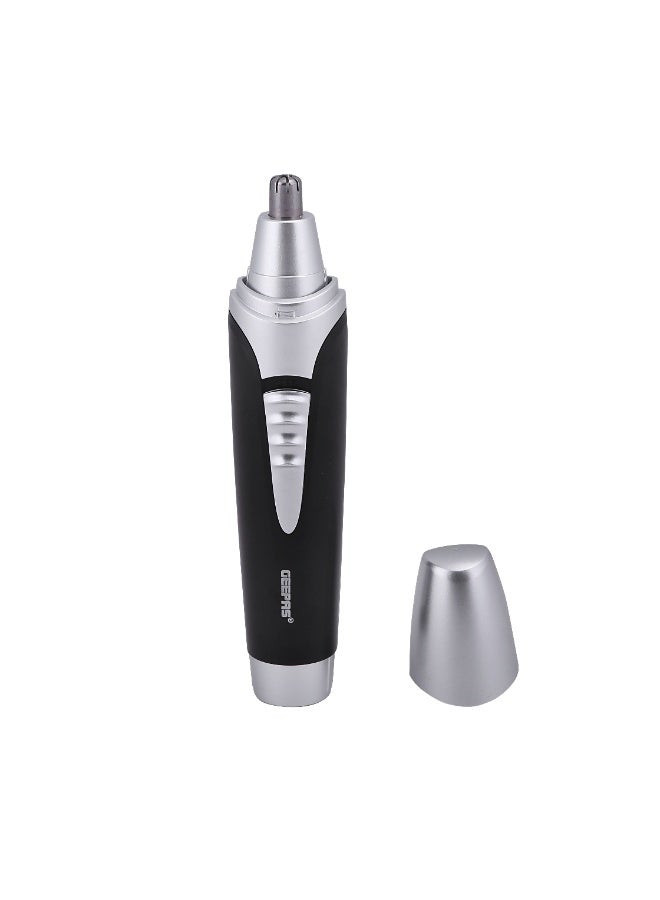 Geepas GNT8651 Nose & Ear Trimmer for Men – Professional 2-in-1 Electric Facial & Eyebrow Hair Clipper, Painless Precision Trimming, Ergonomic Design with Protective Cap - Image 3