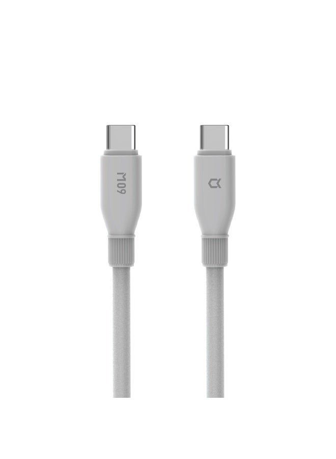 Acceon 60W USB-C to USB-C Fast Charging Cable (1.2M) – Ultra-Soft Tangle-Free Nano Silicone Type-C Data Cord with Scent Infusion Technology & 480Mbps Sync (Model: ACC-CA040) - Image 1