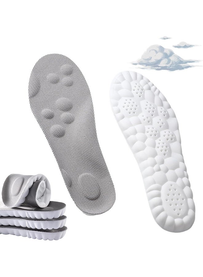 إم إكس إن نعال داخلية لتقويم العظام من إسفنج الذاكرة للرجال والنساء، نعل داخلي مريح لدعم قوس القدم، مسامي ويخفف آلام القدم، نعل مثالي للمشي لمسافات طويلة والجري - Image 1