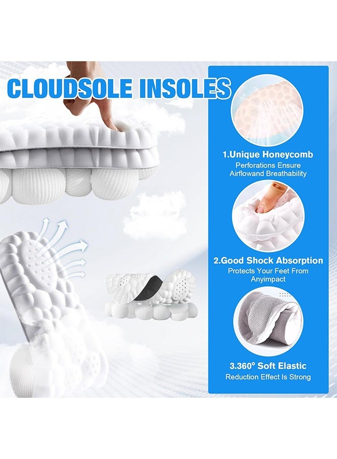 إم إكس إن نعال داخلية لتقويم العظام من إسفنج الذاكرة للرجال والنساء، نعل داخلي مريح لدعم قوس القدم، مسامي ويخفف آلام القدم، نعل مثالي للمشي لمسافات طويلة والجري - Image 5