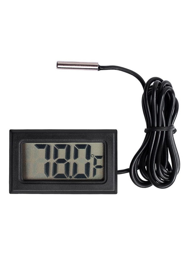 هيليتجو مقياس حرارة رقمي بشاشة LCD من HiLetgo، 5 قطع، مقياس حرارة للثلاجة بشاشة LCD رقمية، درجة حرارة الماء مع مسبار فهرنهايت - Image 2