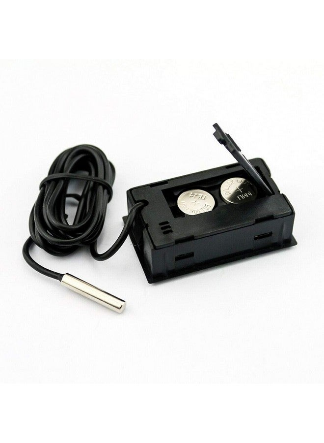 هيليتجو مقياس حرارة رقمي بشاشة LCD من HiLetgo، 5 قطع، مقياس حرارة للثلاجة بشاشة LCD رقمية، درجة حرارة الماء مع مسبار فهرنهايت - Image 4