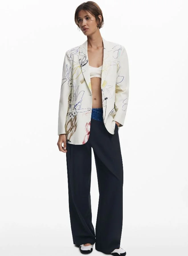DESIGUAL Blazer With Strokes