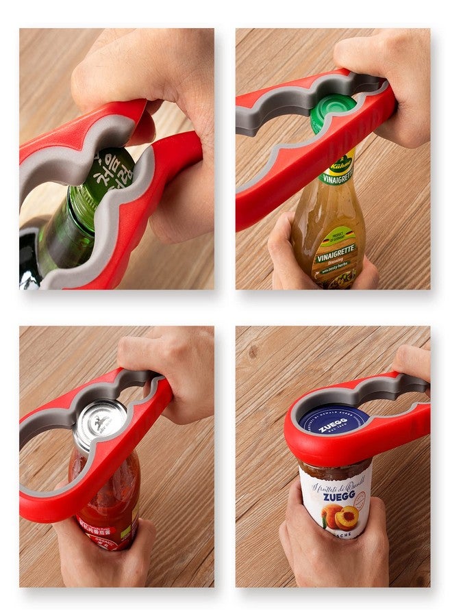 Astofli 5 Pack Jar Opener For Seniors With Arthritis, Easy Twist Lid Opener Jar Opener For Opening Jars With 2 PCS Rubber Jar Gripper, Multi Can Openers Prime For Seniors With Arthritis - Image 4