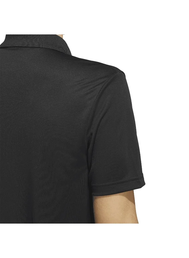 Adidas Adidas Adi Prf Lc Polo Black Golf Polo Shirts For Men S