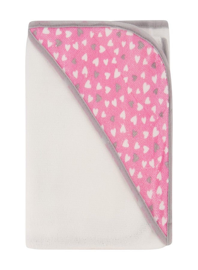 Cudlie Buttons & Stitches Baby Girl 3 Pack Rolled/Carded Hooded Towels in Blooming Elephant Print - Image 5