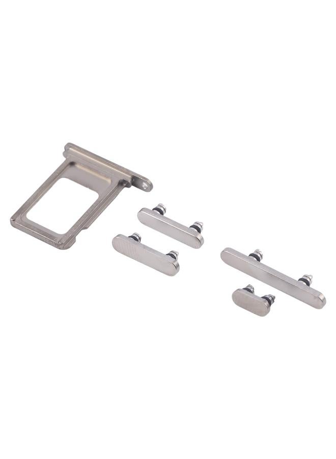 For iPhone 16 Pro Max Original SIM Card Tray + SIM Card Tray + Side Keys (Silver) - Image 3