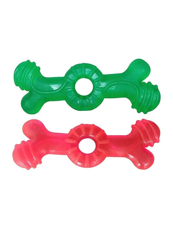 بت مجموعة من 3 ألعاب مضغ من القطن للكلاب الصغيرة والجراء، كرة قطنية معقودة وحلقة وعصا لعبة مضغ للكلاب للعب وتنظيف الأسنان والتدريب (اللون حسب التنوع، العبوة 3 قطع) - Image 5