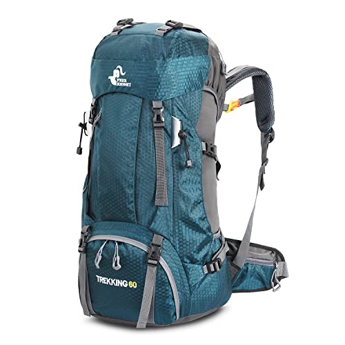 Bseash 60L Waterproof Hiking Camping Backpack with Rain Cover, Large Outdoor Sport Travel Daypack Rucksack for Climbing - Image 1