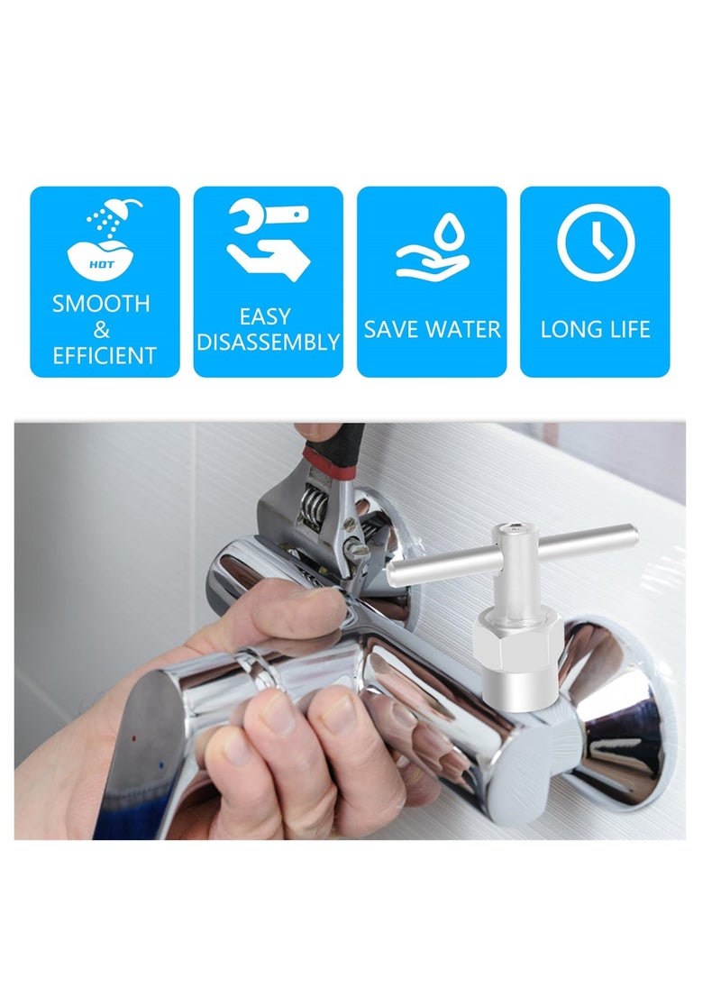 SYOSI - 1222 Replacement Cartridge, Faucet Quick Opening Copper Valve Core, Retainer Clip, Leak-Proof Shower Faucet Repair Kit, Brass Bathtub Shower Valve Parts - Image 1