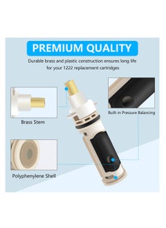 SYOSI 1222 Cartridge بديل ، صمام نحاسي مفتوح سريع ، مشبك احتفاظ ، مجموعة إصلاح صنبور دش مانعة للتسرب ، أجزاء صمام دش بانيو نحاسي  - Image 4