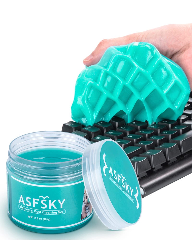 ASFSKY Keyboard Cleaning Gel Keyboard Cleaner Adheres to Dust and Debris in The Crevices of The Keyboard Also Suitable for Car Interior Cleaning Office Cleaning Electronics Cleaning