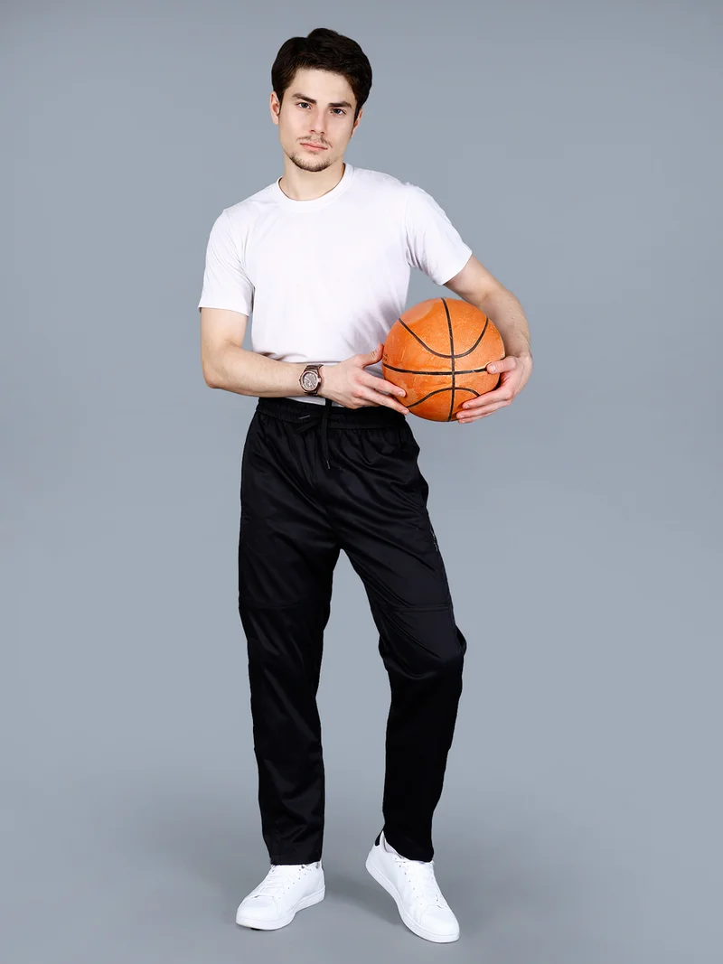 Fort Collins Fort Collins Men Solid Pants with Zip Pocket