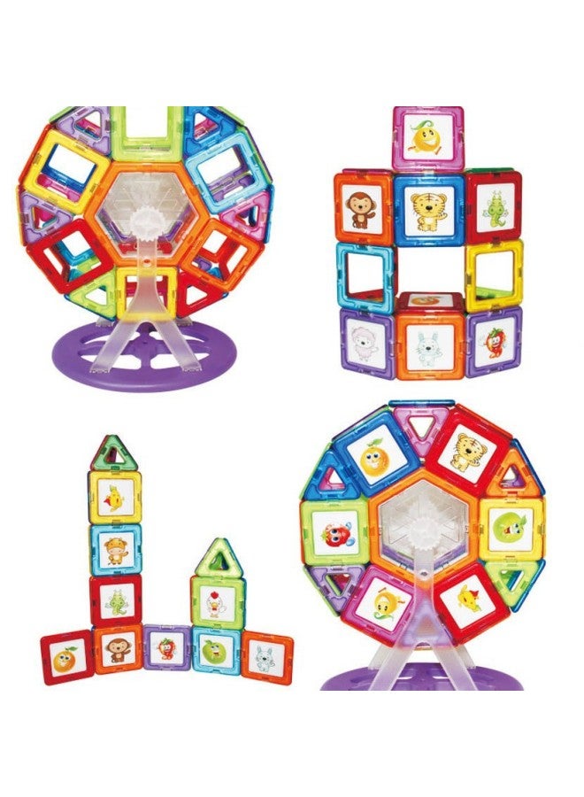 Pure Magnetic Sheet Package Magnetic Sheet Magnet Building Blocks Assembling Educational Children's Toys 118pcs - Image 3