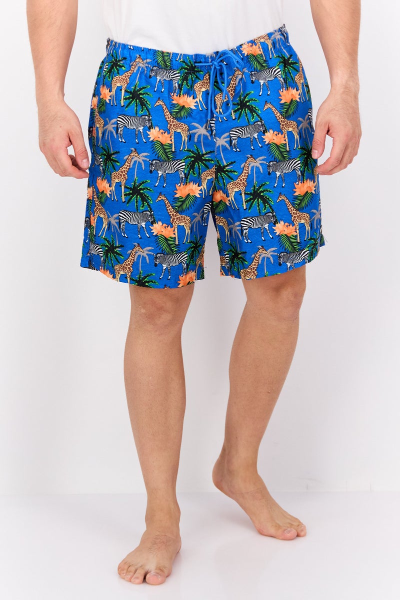 Beach Bros Men Allover Print Board Shorts, Multicolor - Image 1