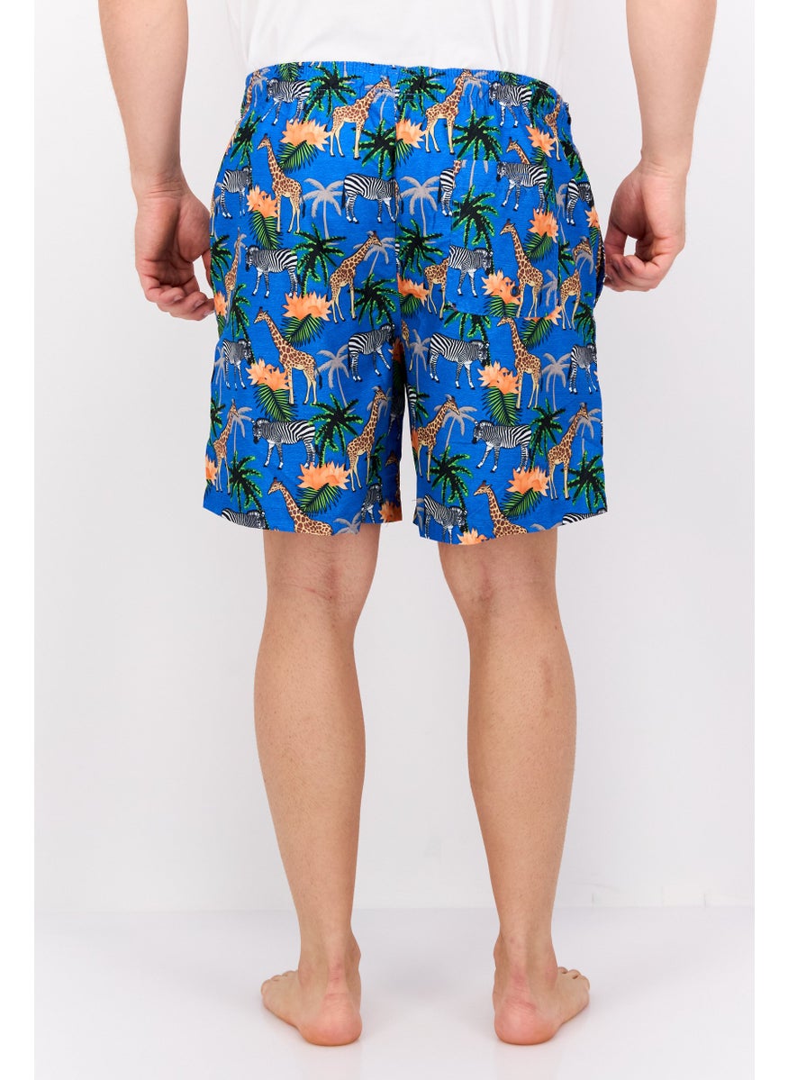 Men Allover Print Beach Short, Blue Combo - pzsku/Z61A7E6080F6D76E902A0Z/45/_/1737641938/3dd438ba-fd52-40d2-b970-8a72faa3a6ac