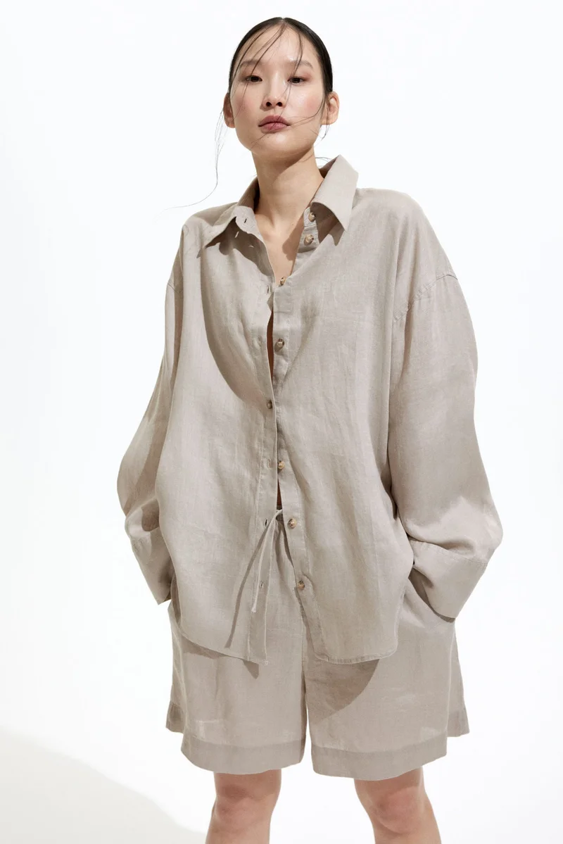 H&M Linen Bermuda shorts