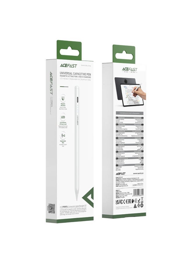 ACEFAST V1 Universal Capacitive Pen Stylus for Touchscreens with USB-C Charging - Image 5