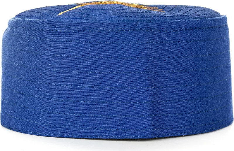 İhvan Online Nalı Şerif Patterned Pattern Fabric Skullcap Navy Blue