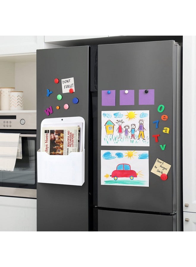 ايباك مجموعة من 6 قطع من حاملات الملفات المغناطيسية من Epakh، حامل ورق مغناطيسي، منظم مغناطيسي للثلاجة، حامل ملفات حائطي، جيب تخزين للثلاجة للبريد والورق والسبورة البيضاء ومستلزمات المكتب (كبيرة) - Image 5