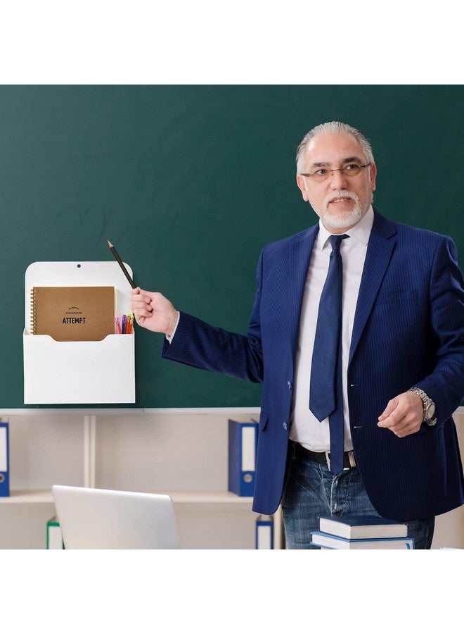 ايباك مجموعة من 6 قطع من حاملات الملفات المغناطيسية من Epakh، حامل ورق مغناطيسي، منظم مغناطيسي للثلاجة، حامل ملفات حائطي، جيب تخزين للثلاجة للبريد والورق والسبورة البيضاء ومستلزمات المكتب (كبيرة) - Image 4