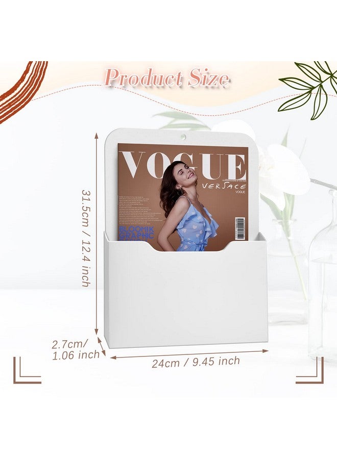 ايباك مجموعة من 6 قطع من حاملات الملفات المغناطيسية من Epakh، حامل ورق مغناطيسي، منظم مغناطيسي للثلاجة، حامل ملفات حائطي، جيب تخزين للثلاجة للبريد والورق والسبورة البيضاء ومستلزمات المكتب (كبيرة) - Image 2