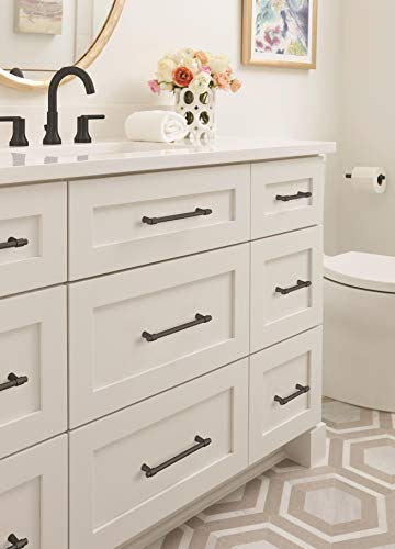 Amerock Cabinet Pull Matte Black 6516 inch 160 mm CentertoCenter Destine 1 Pack Drawer Pull Cabinet Handle Cabinet Hardware - Image 3