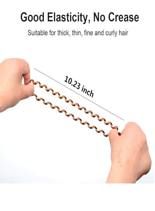 Minta 5 Pcs Multicolor Elastic Hair Bands Spiral Shape Ponytail Hair Ties Gum Rubber Band Hair Rope Telephone Wire Hair Accessories - Image 4
