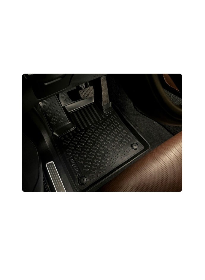 Rizline - RizLiner Toyota Rav4  2019-2024 Floor Mats 3D Custom Fit Compatible with  Car Mats Laser Measured 1st & 2nd Row Floor Liners All Weather Non-Slip (Black) - Image 1