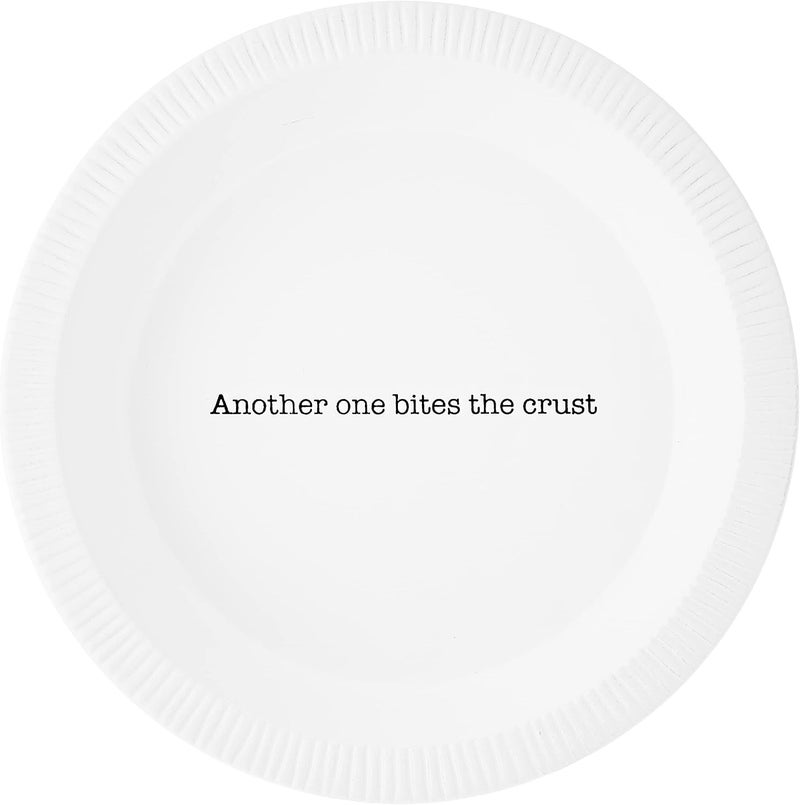 mud pie طبق فطيرة مود باي سيركا مع خادم أبيض فضي - Image 2