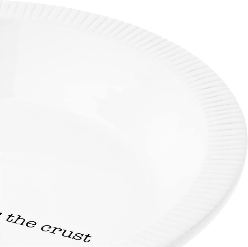 mud pie طبق فطيرة مود باي سيركا مع خادم أبيض فضي - Image 4