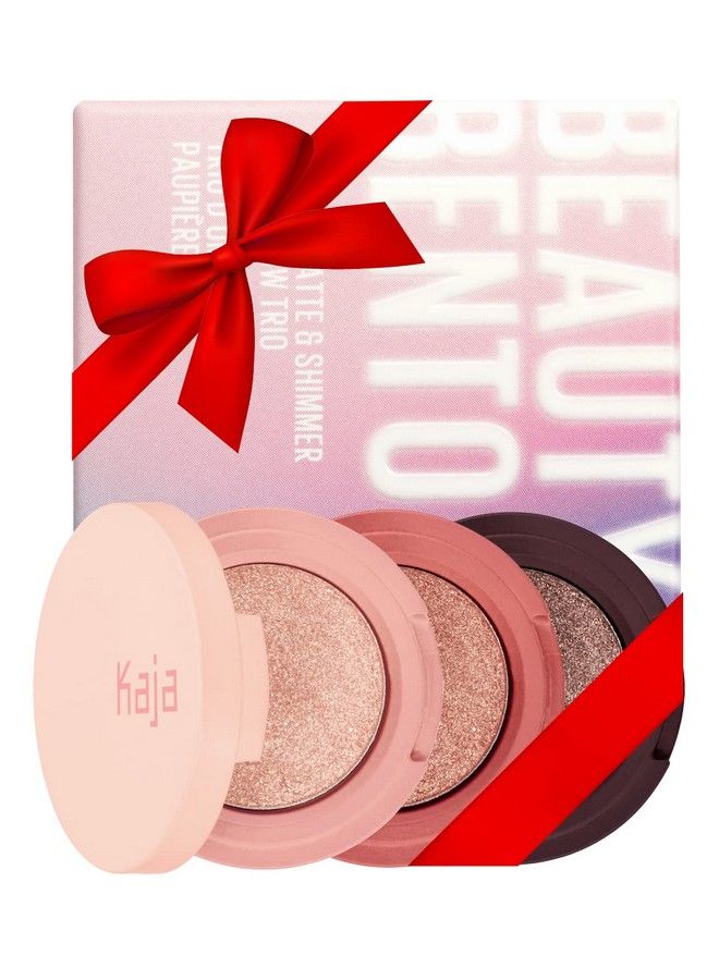 KAJA Beauty Bento Collection Bouncy Eyeshadow Trio : Peach Orange Tones Travel Size 02 Orange Blossom 2019 Allure Best of Beauty Award 003 Oz - Image 1