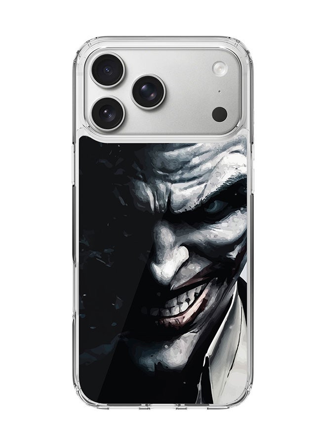 Stylizedd Classic Clear MagSafe Case for iPhone 17 Pro Max , Hybrid Soft Case Flexible Edges Anti Drop TPU PC Gel Thin Transparent Cover [ Designed for iPhone 17 Pro Max ] - Arkham Joker