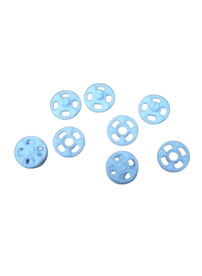 ISHIZAKI PRESS INDUSTRIAL CO LTD 24 قطعة من أزرار الضغط البلاستيكية الخالية من مسببات الحساسية باللون الأبيض مقاس 8.6 ملم  - Image 4