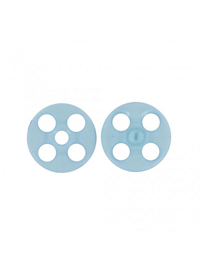 ISHIZAKI PRESS INDUSTRIAL CO LTD 24 قطعة من أزرار الضغط البلاستيكية الخالية من مسببات الحساسية باللون الأبيض مقاس 8.6 ملم  - Image 2