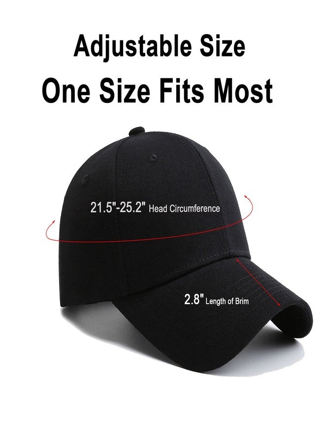 PFFY 2 Packs Baseball Cap Golf Dad Hat for Men and Women Hat Black+Grey - Image 5